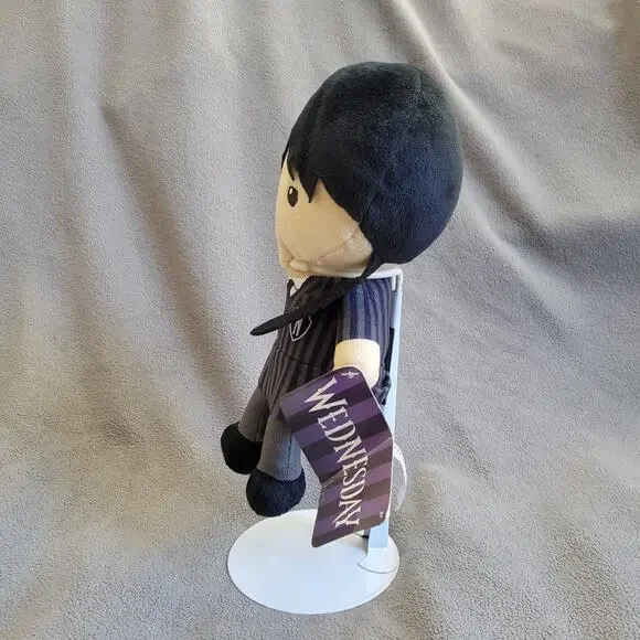 WEDNESDAY Addams Plush Doll Just Play MGM Series Soft Toy Merlina Mercredi - Picture 8 of 10